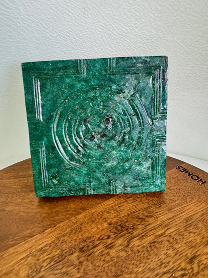 Rajashyamala Matangi SriYantra - Prasiddh idols presents Green Aventurine Stone