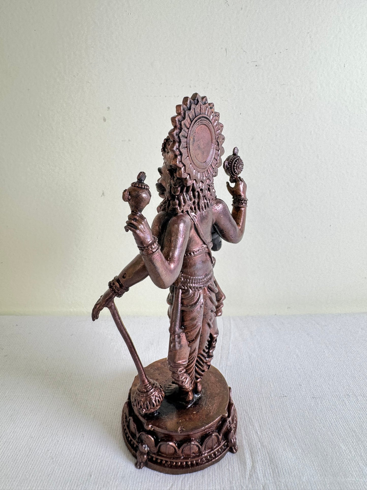 Standing Narasimha Swamy - Prasiddh idols presents Copper Made Polished idol