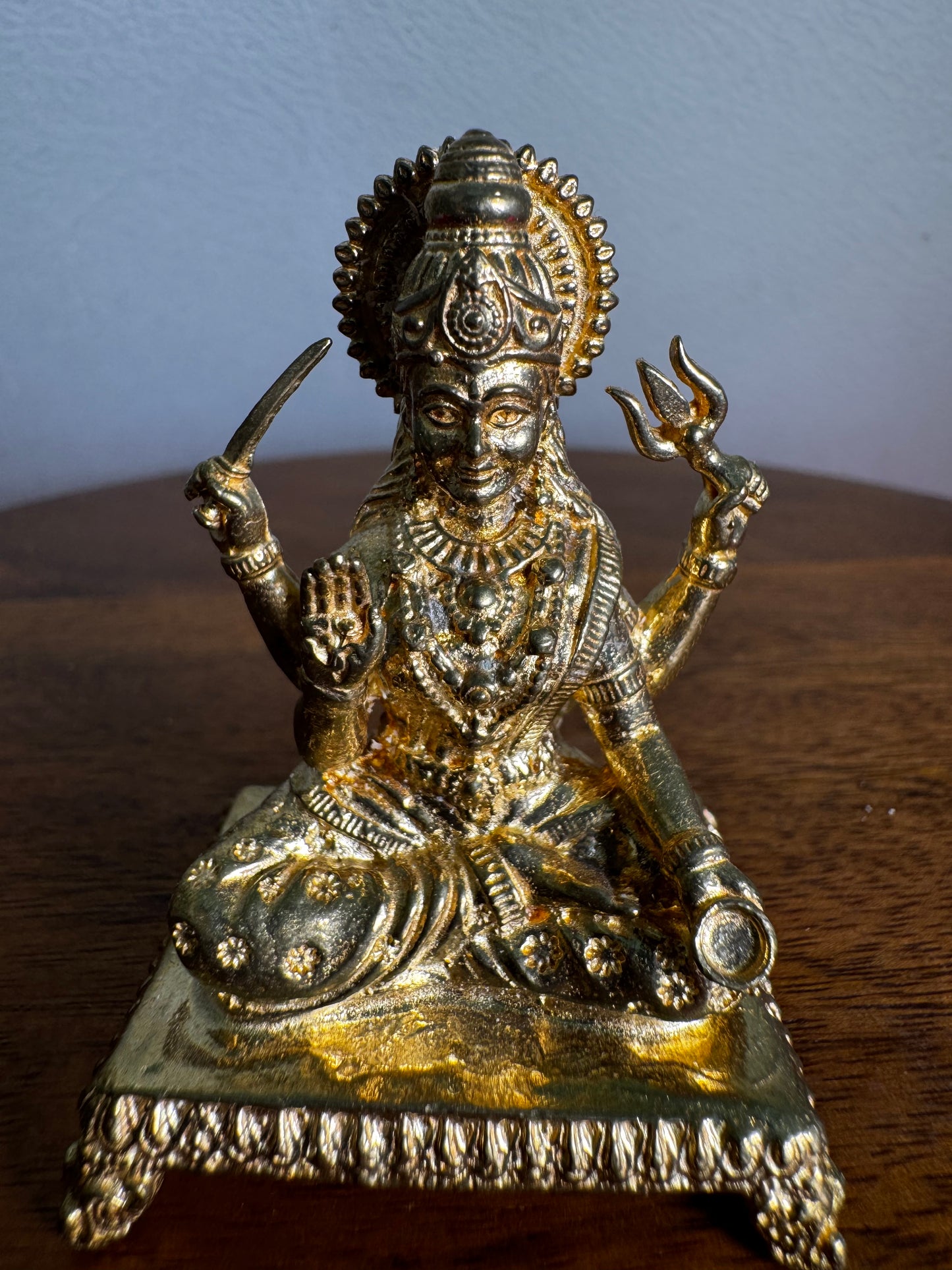 Santoshi Mata- Prasiddh idols present Panchaloha idol