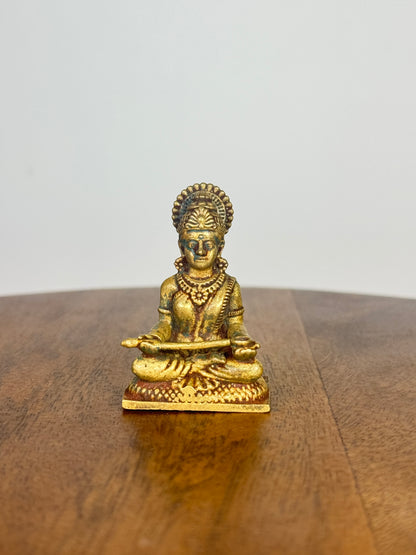 Annapoorna/ Annapoorneshwari idol - Museum replicated Panchaloha idol