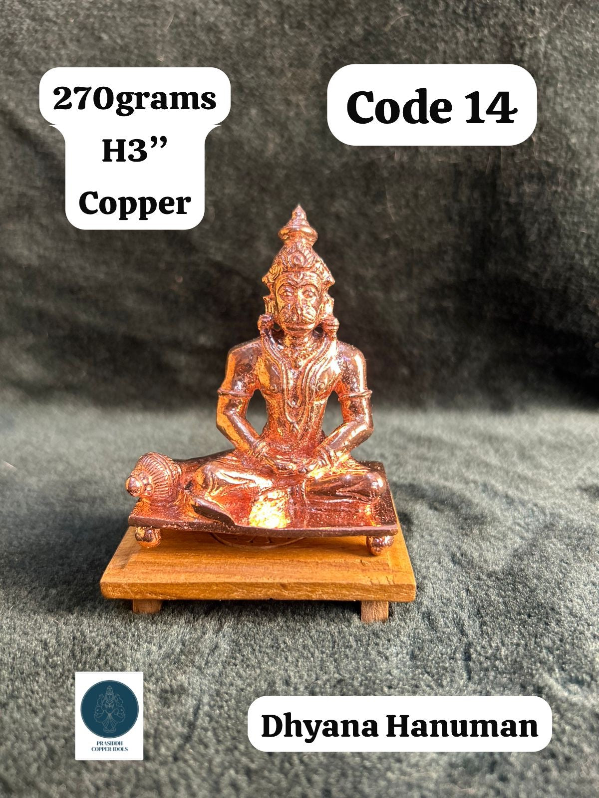 Dhyana Hauman - Prasiddh idols present copper idol