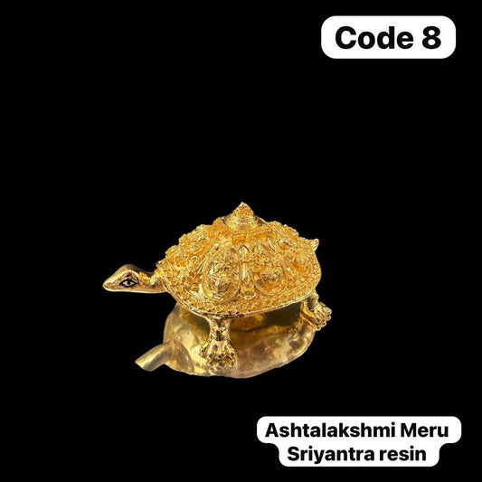 Astalakshmi Meru SriYantra - Prasiddh idols presents resin made gold polished idol
