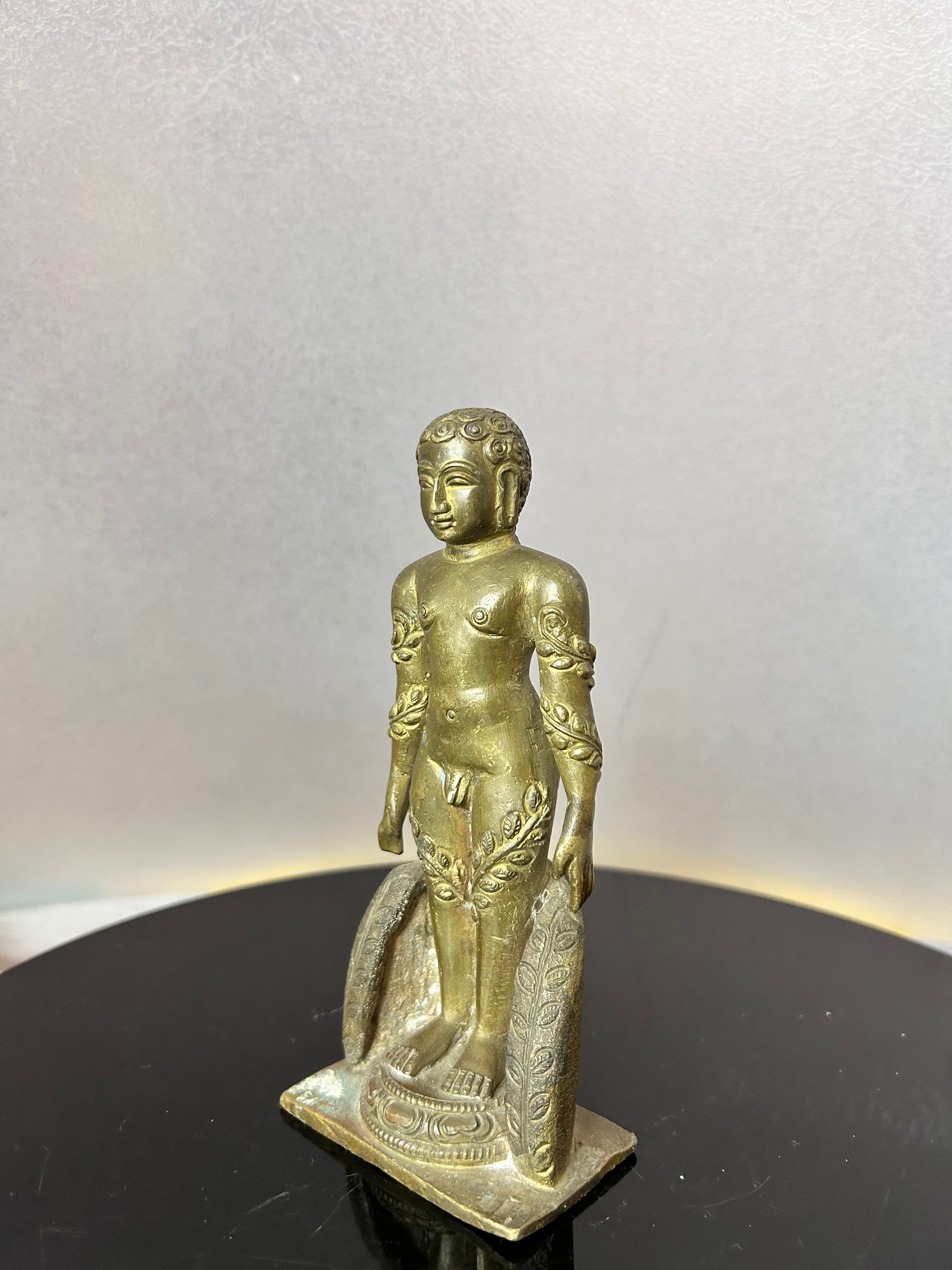 Vintage bronze made mahaveera idol