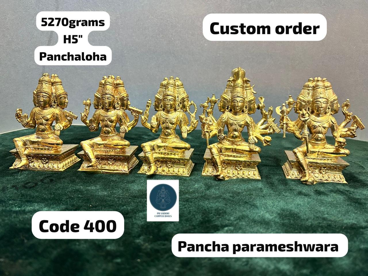 Pancha Parameshwara - Prasiddh Idols Presents Panchaloha Idol (Custom Made)