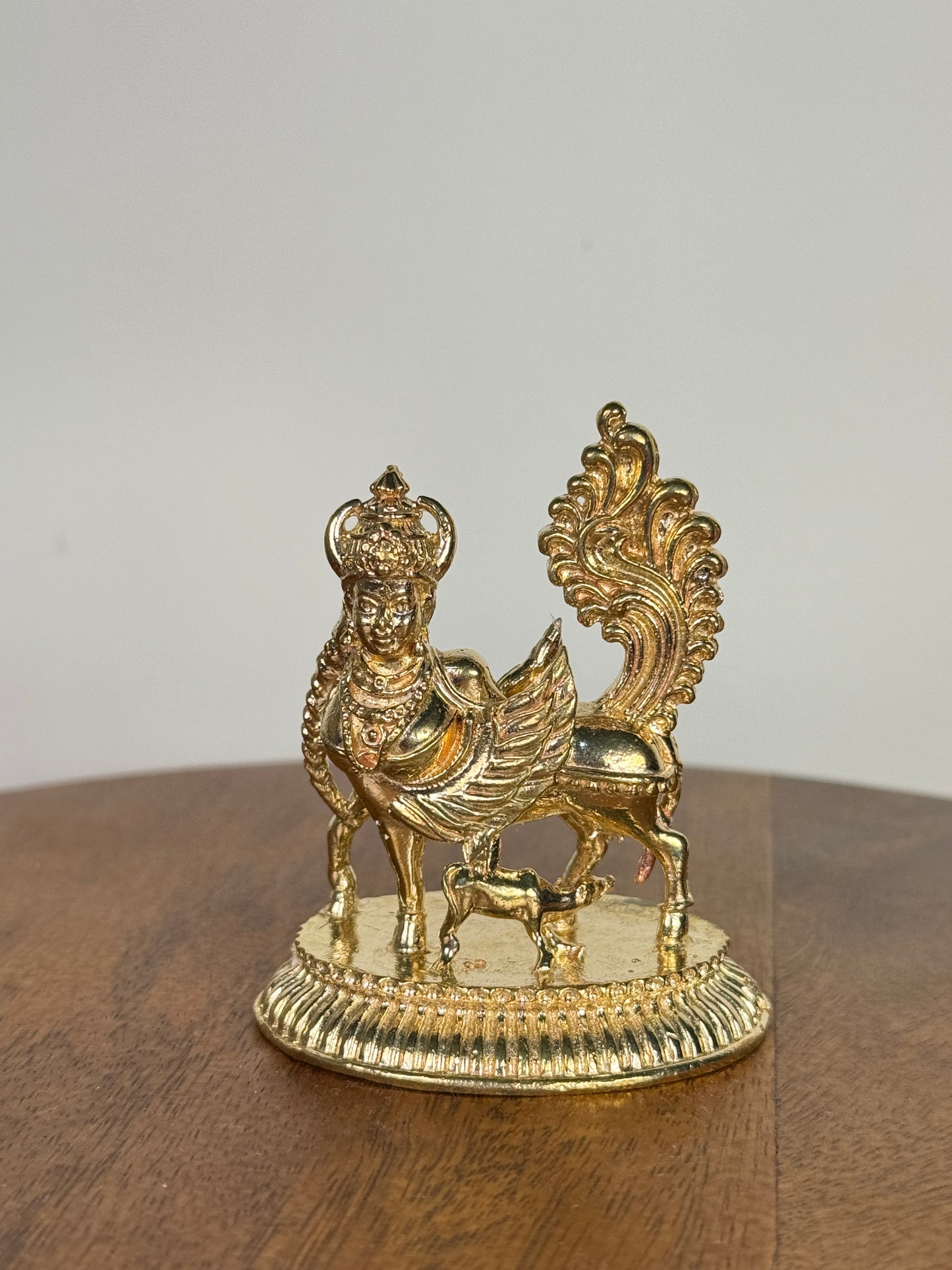 Kamadhenu idol - panchaloha idol