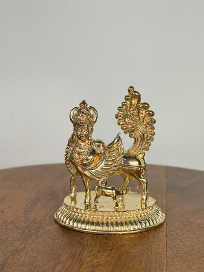 Kamadhenu idol - panchaloha idol