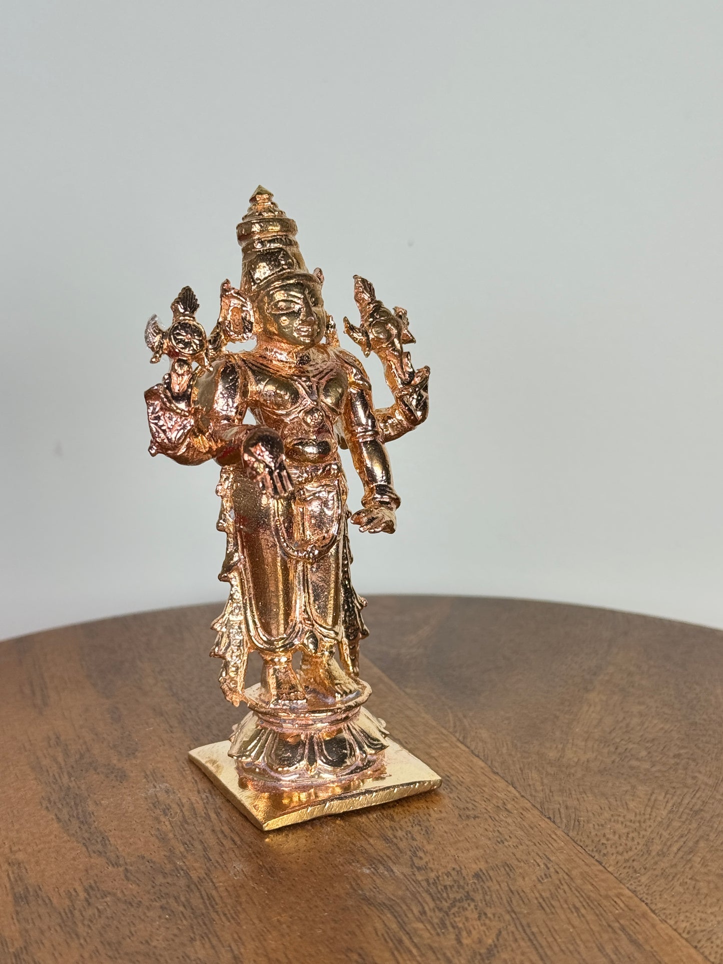 Lord Srinivas idol made of copper