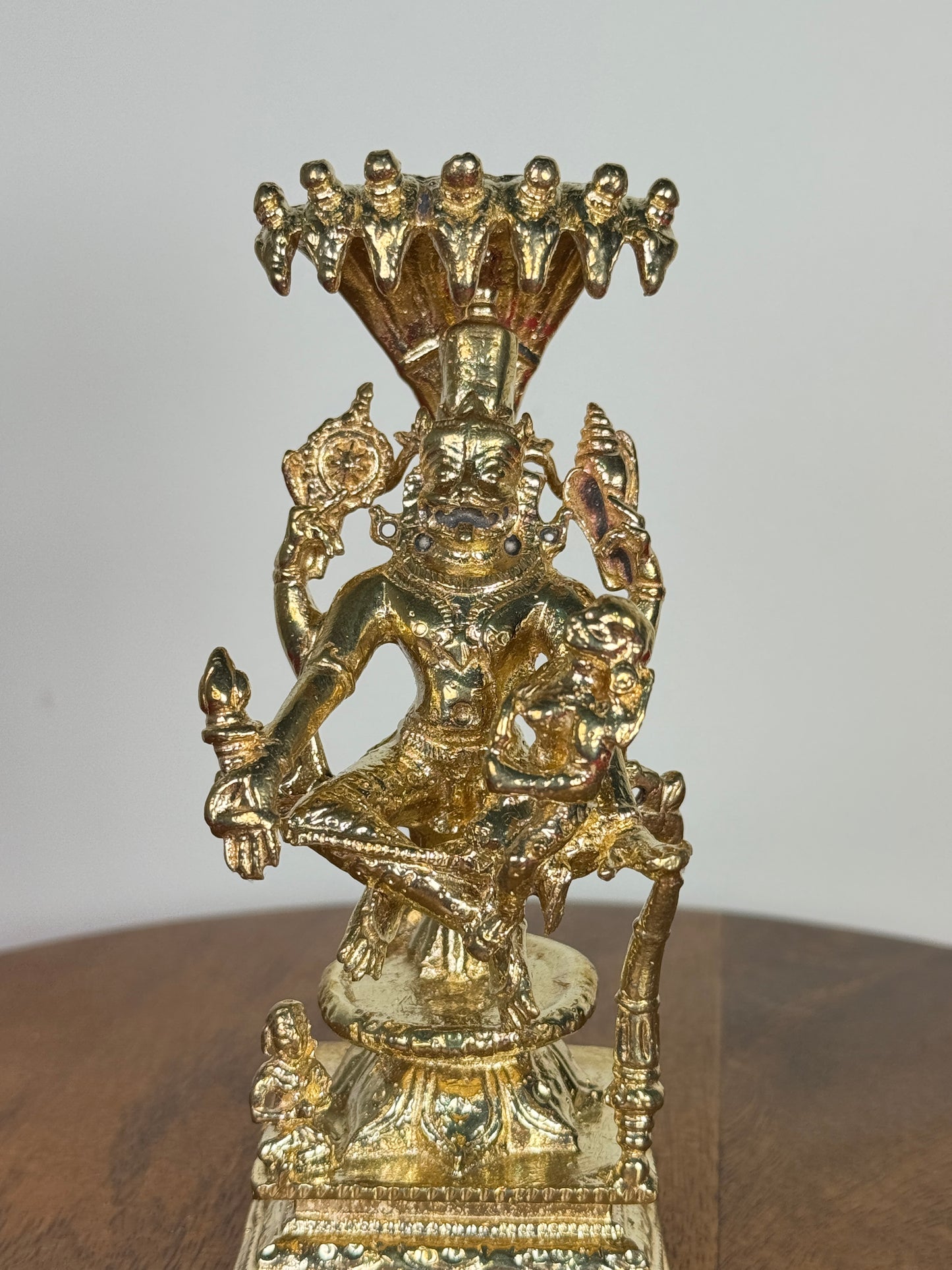 Yoga Lakshmi Narasimha Swamy idol made of panchaloha