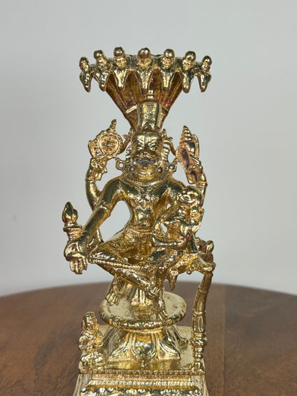 Yoga Lakshmi Narasimha Swamy idol made of panchaloha