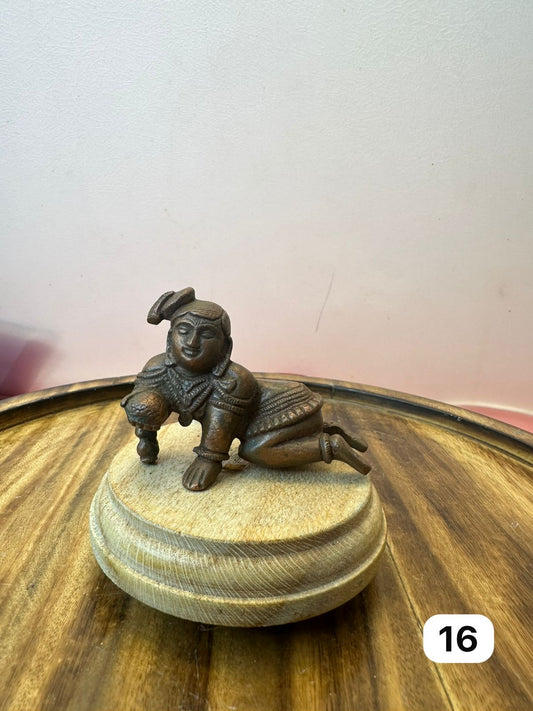 Maluru krishna - museum replicated copper idol