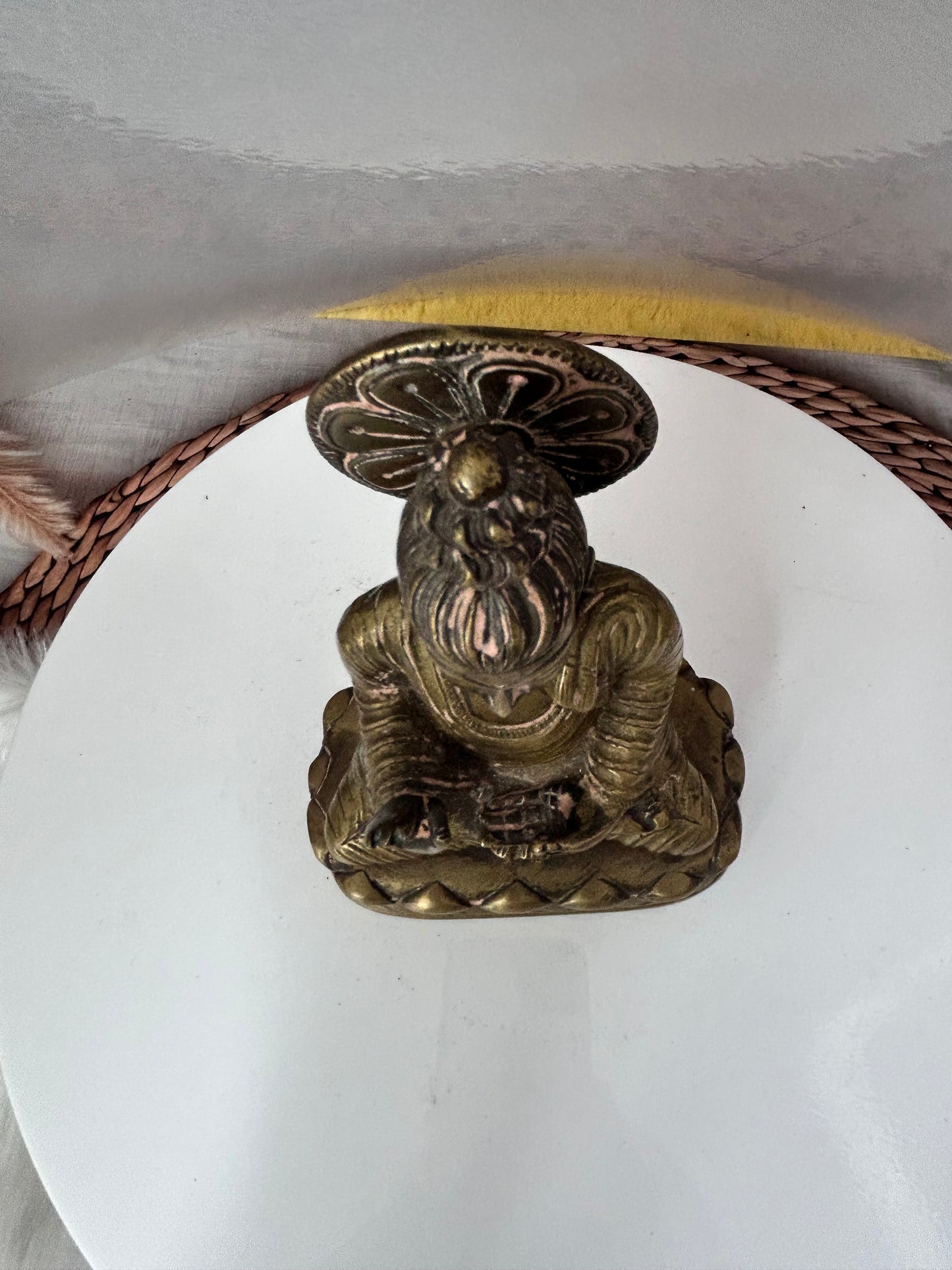 Vintage bronze buddha idol