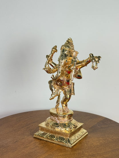 Nartana/ Naatya Ganapati idol made of panchaloha