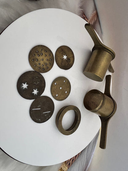 Vintage bronze cast chakli maker