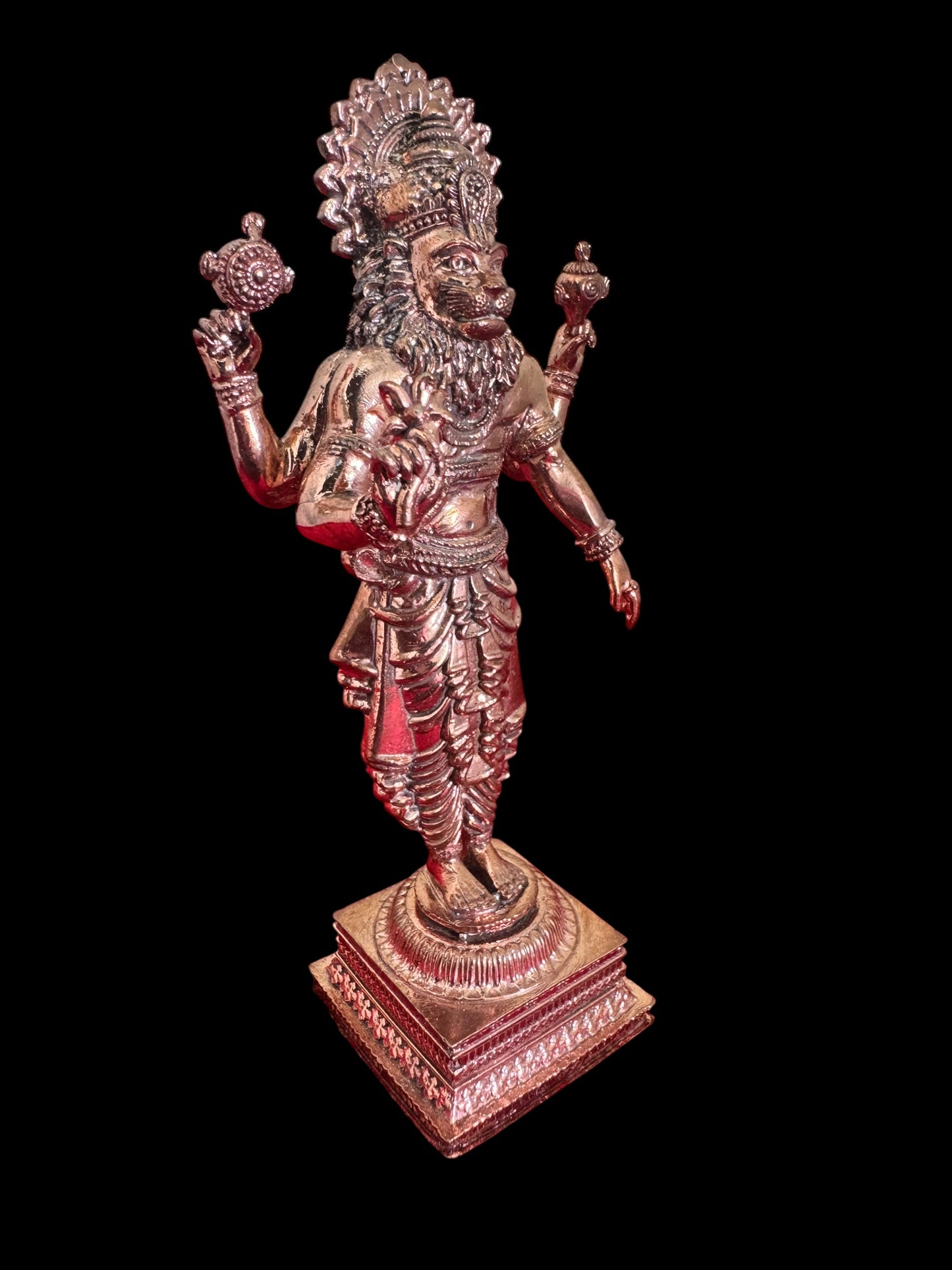 Standing Narasimha Swamy - Prasiddh idols presents copper idol