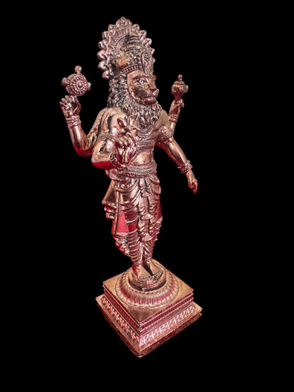 Standing Narasimha Swamy - Prasiddh idols presents copper idol