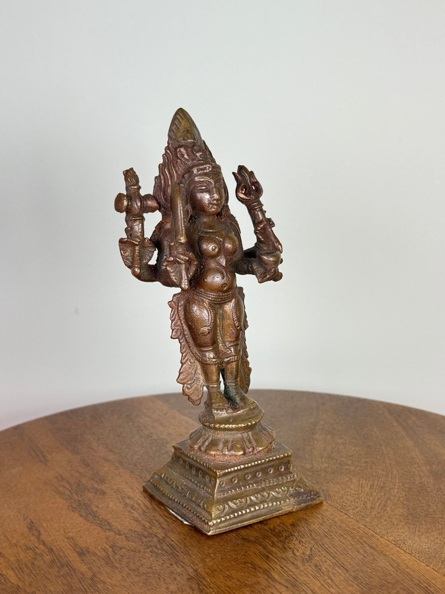 standing Mariamman/maraiamma - Museum Replicated copper idol