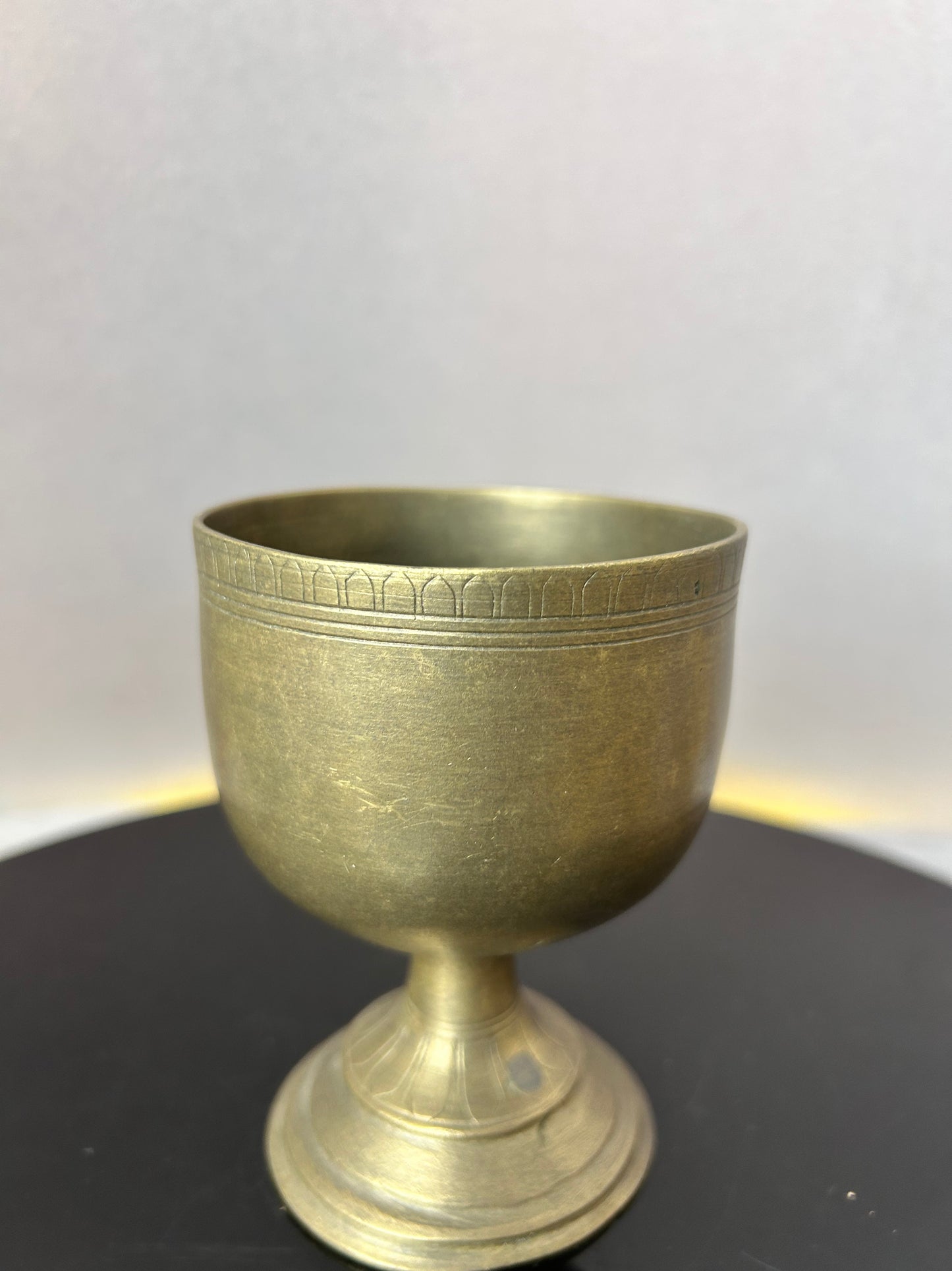 Vintage bronze cast tumbler