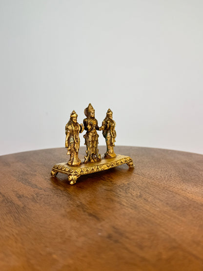 Suryanaraya with wives - museum Replicated panchaloha idol