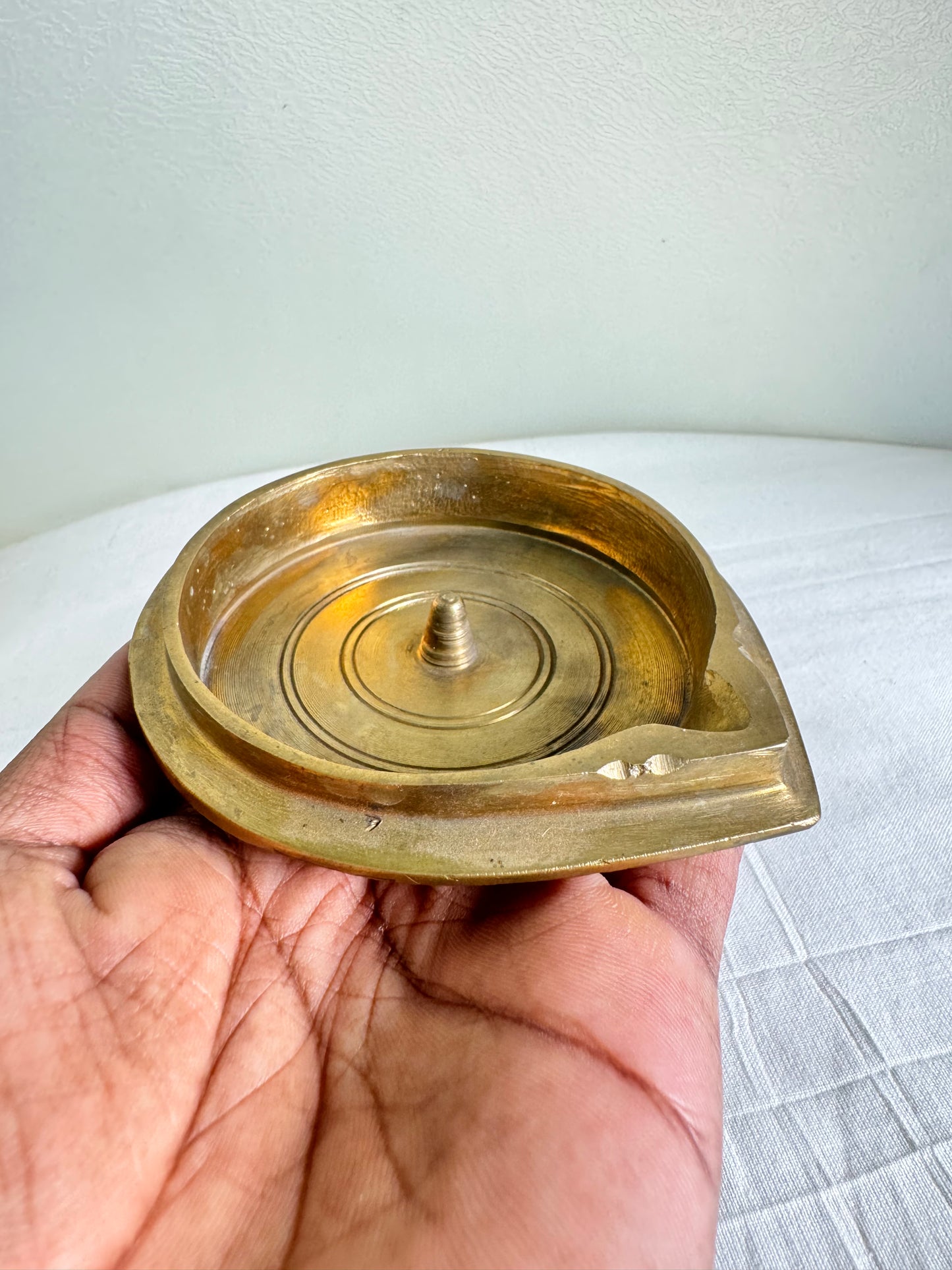 Tatte / Battalu Deepa/Deepam/Lamp - Prasiddh Idols Presents Panchaloha handcrafted plate lamp