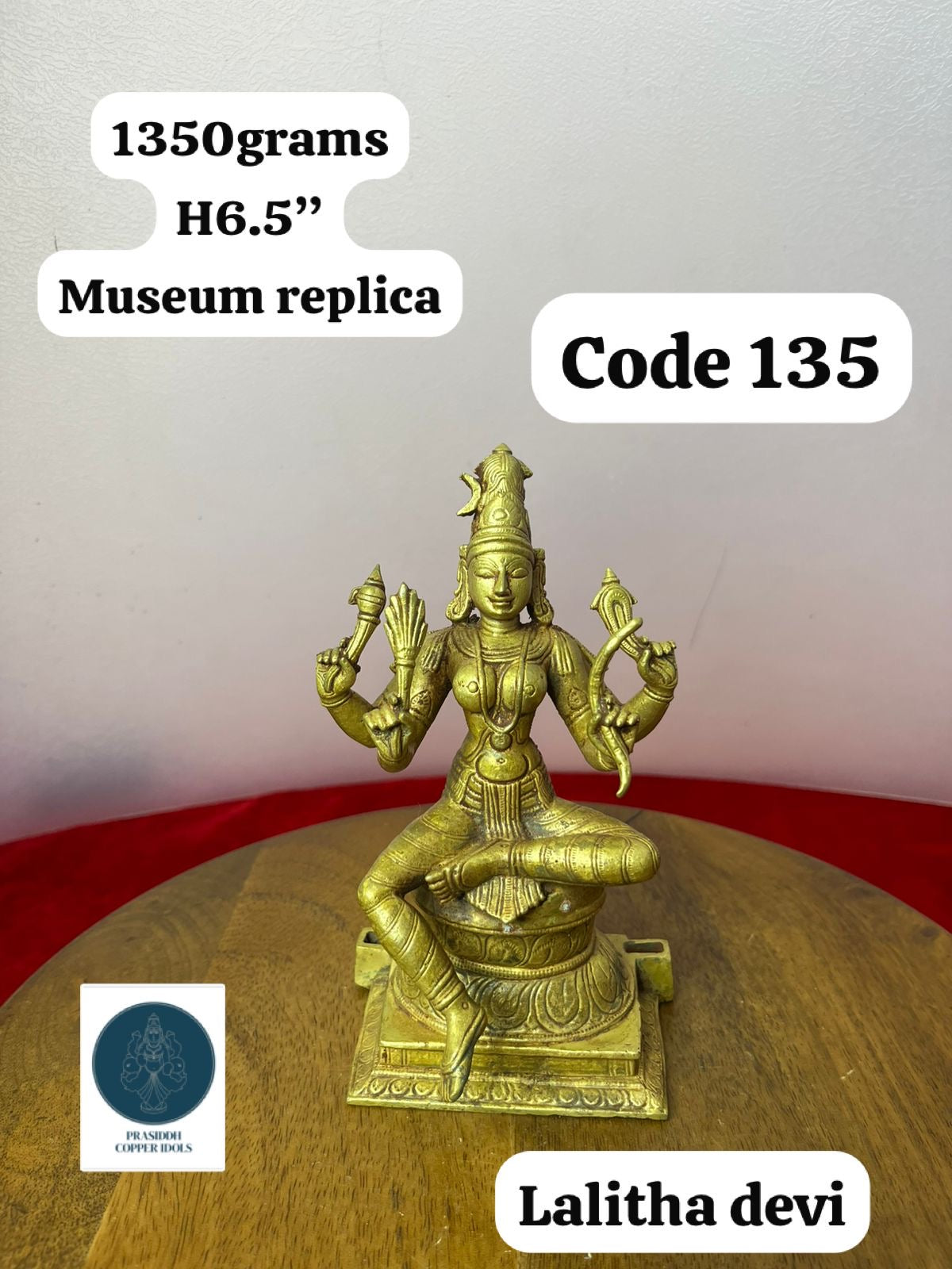Lalitha Devi - Prasiddh Idols Presents Panchaloha Made Museum Replica Idol