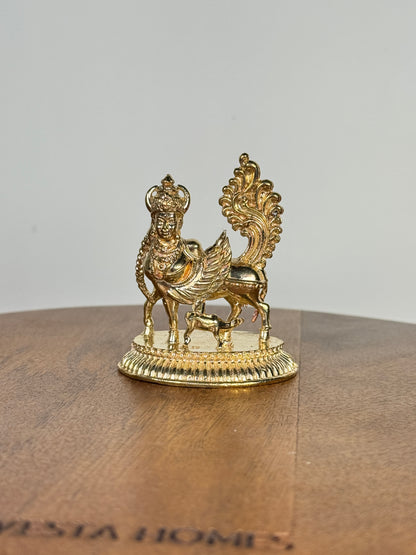 Kamadhenu idol - panchaloha idol