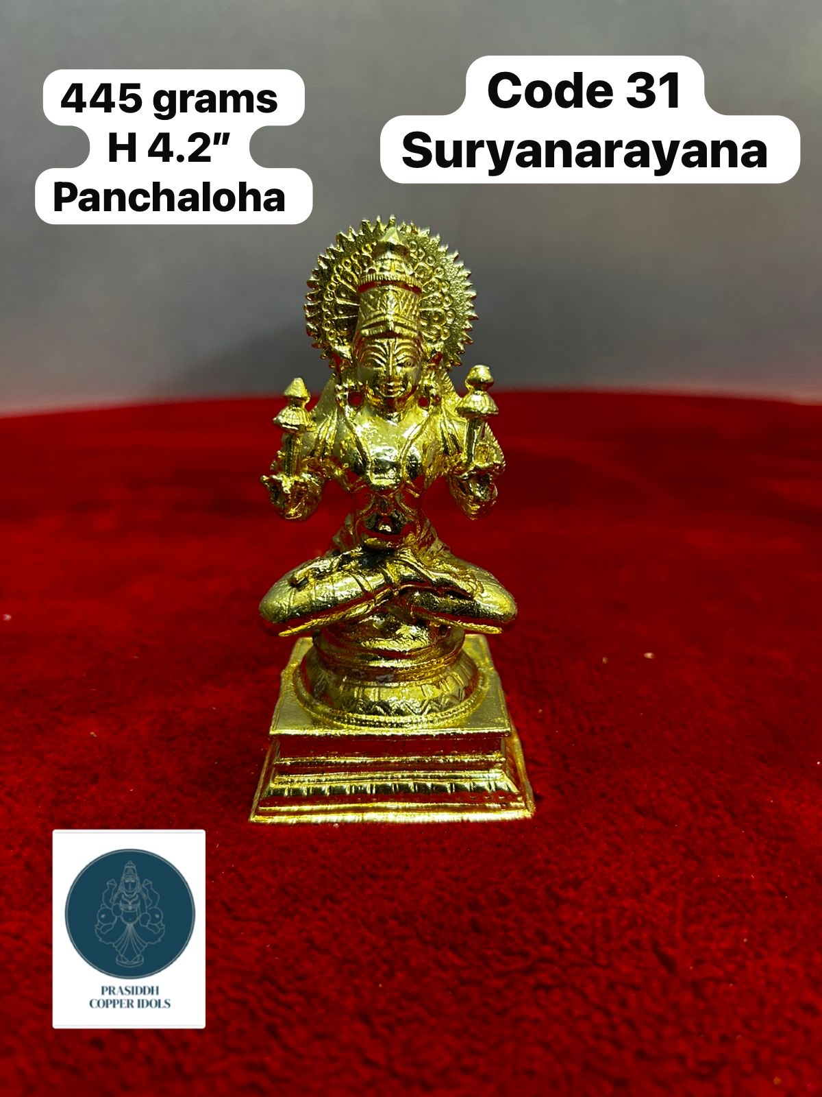 Surya Narayana Bhagwan - Prasiddh Idols Presents Panchaloha Idol