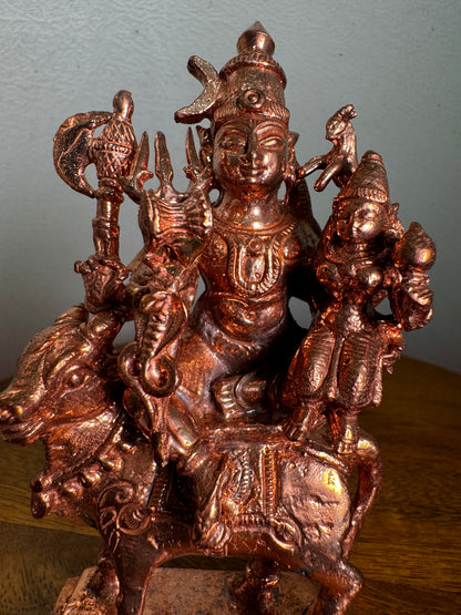 Uma Maheshwar With Vrushabha Vahana - Prasiddh idols presents copper idol