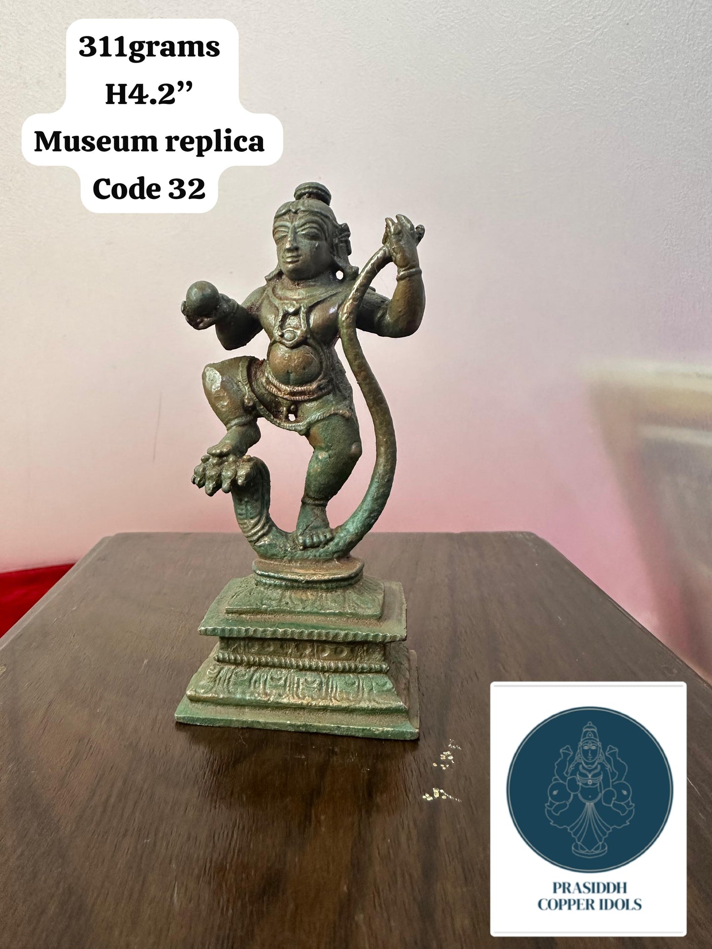 Kalinga Narthana - Prasiddh Idols Presents Copper Made Museum Replica Idol
