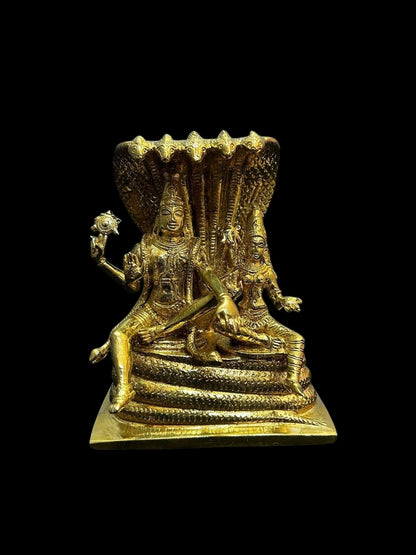 Lakshmi Narayana With Shesha Peeta - Prasiddh Idols Presents Panchaloha Idol (Custom Made)