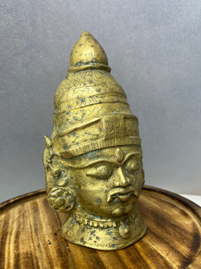 Vintage bronze cast shiva mukha