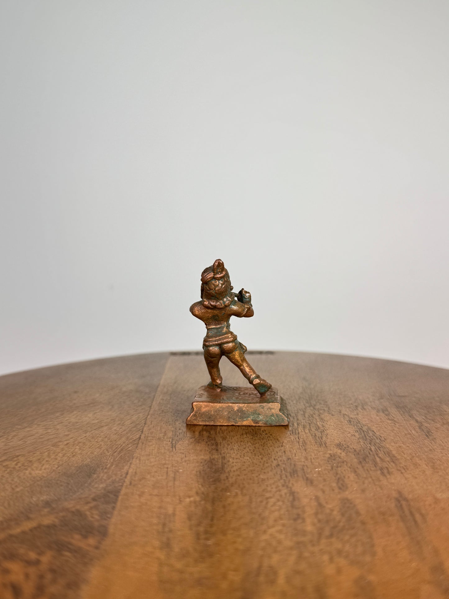 miniature krishna idol - Museum Replicated copper idol