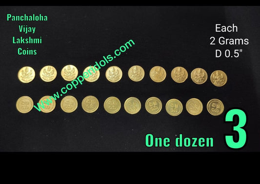 Panchaloha made Vijaya Lakshmi coins