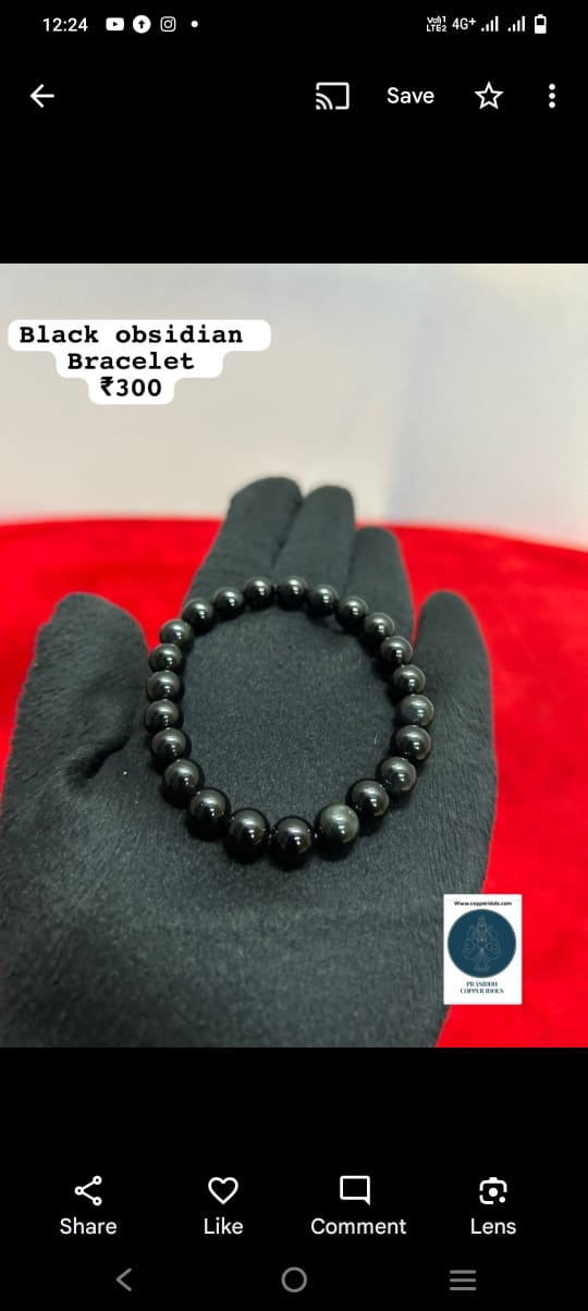 Black obsidian Bracelet