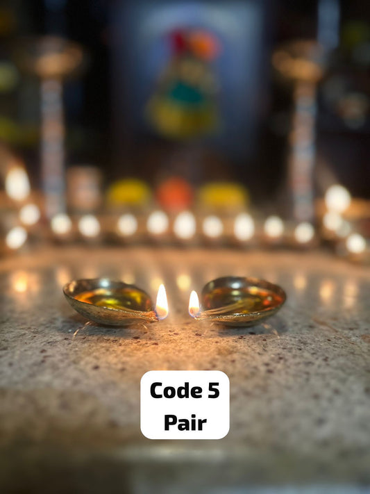 Deepa/Dia - Prasiddh Idols Presents Panchaloha Made Deepa (Pair)