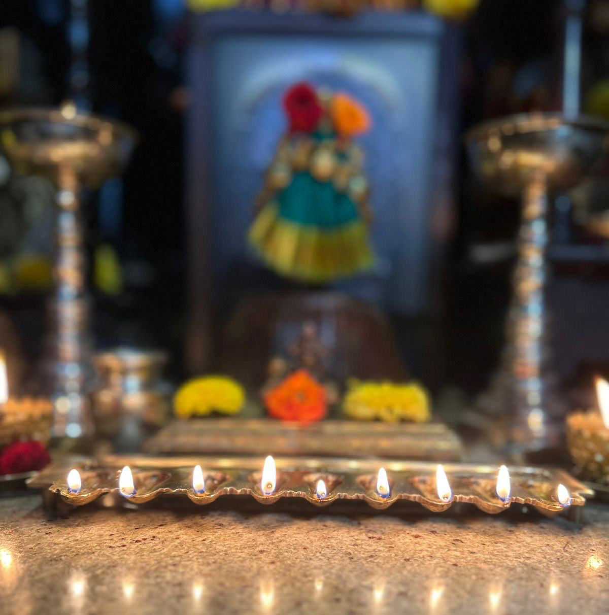 Navadurga Nava Deepa - Prasiddh Idols Presents Panchaloha made Deepa