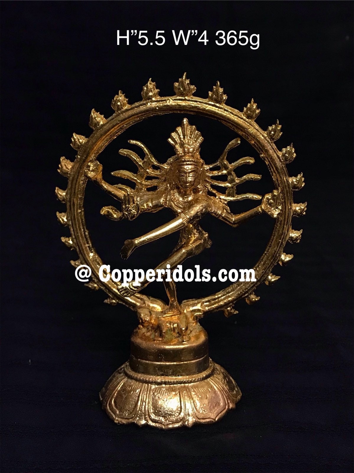 Prasiddh copper idols presents Natraja shiva the cosmic dancer idol