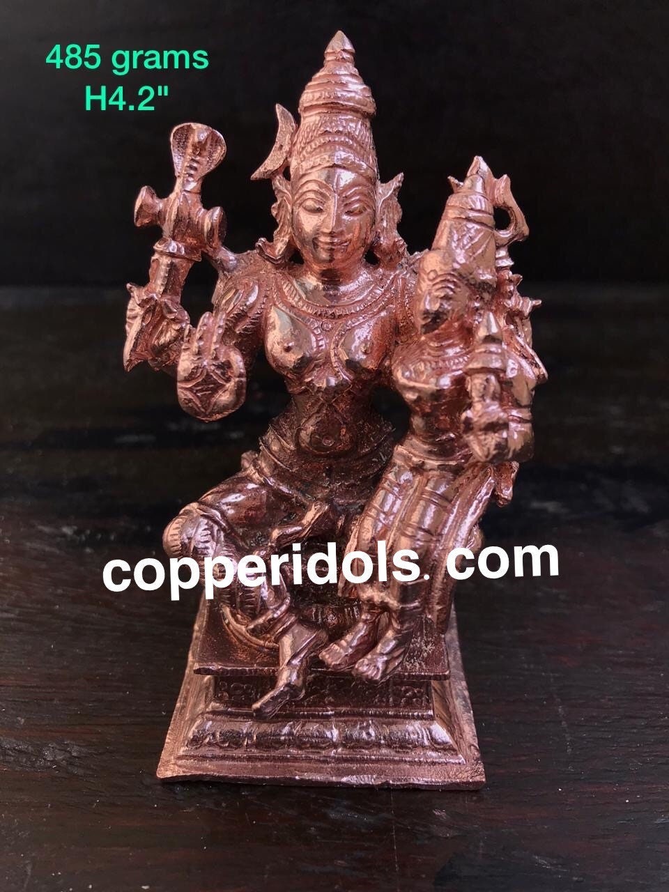 Prasiddh copper idols presents Shiv parvathi Uma Maheshwara gowri shankar