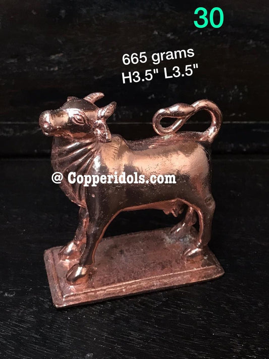 Copper idol of bull