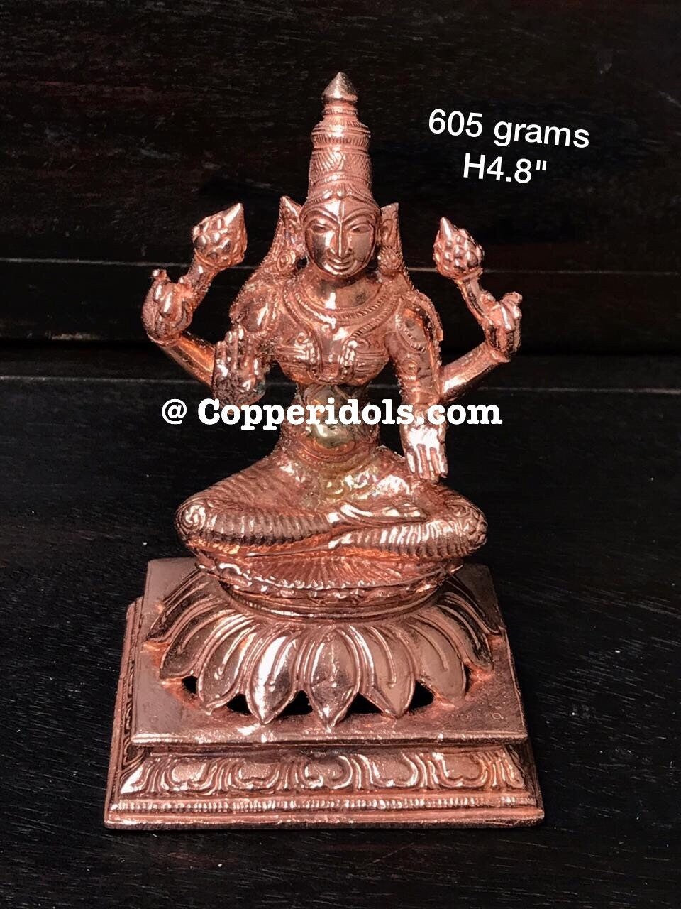 Prasiddh copper idols presents Lakshmi on kamal peeta