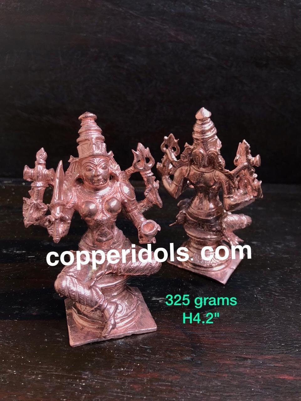 Prasiddh copper idols presents copper idol of Bhairavi Mariamma/ chowdeshwari