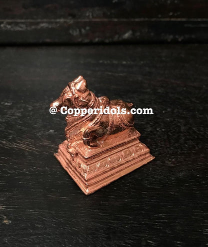 Prasiddh copper idols presents Lord Nandi the vehicle of Lord Shiva/ shiva's vahana / Nandishwara