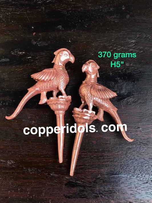 Prasiddh copper idols presents pair of Parrot Birds