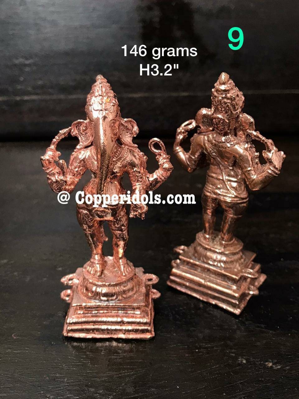 Prasiddh copper idols presents Copper idol of Shri Ganeshji chola style