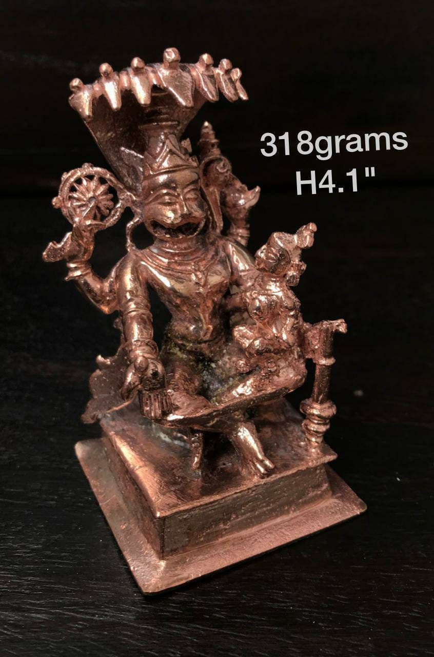 Prasiddh copper idols presents Orissa style yoga lakshmi narasimha