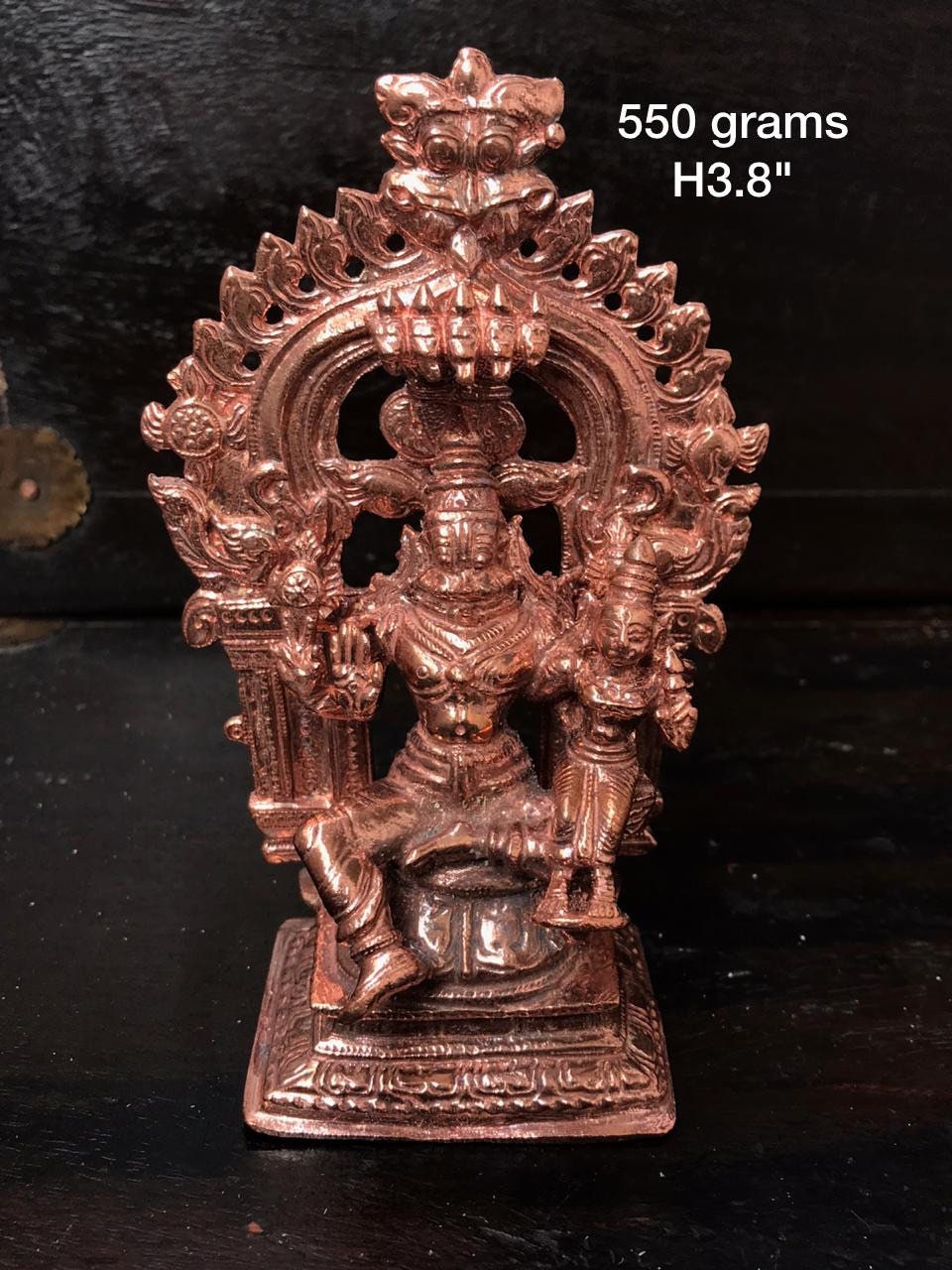 Copper Idol of Sri lakshmi narasimhar