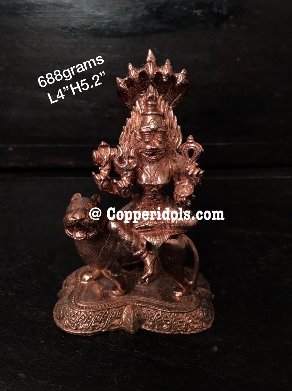 Prasiddh copper idols presents copper idol of Sarabeshwara