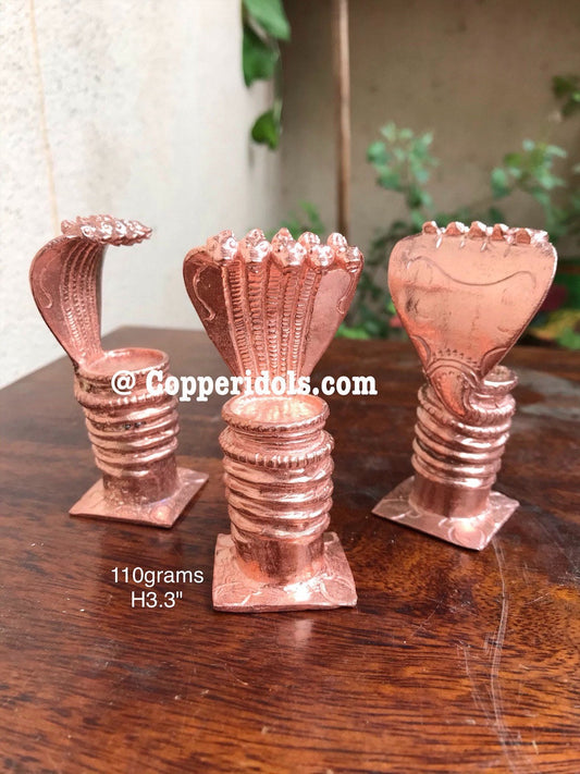 Prasiddh copper idols presents copper idol of naag peet