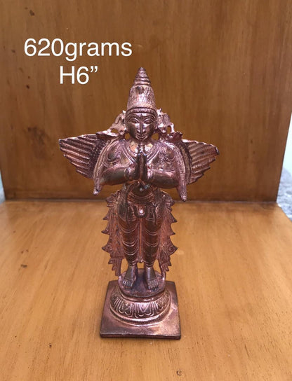 Prasiddh copper idols presents copper idol of Sri Garuda