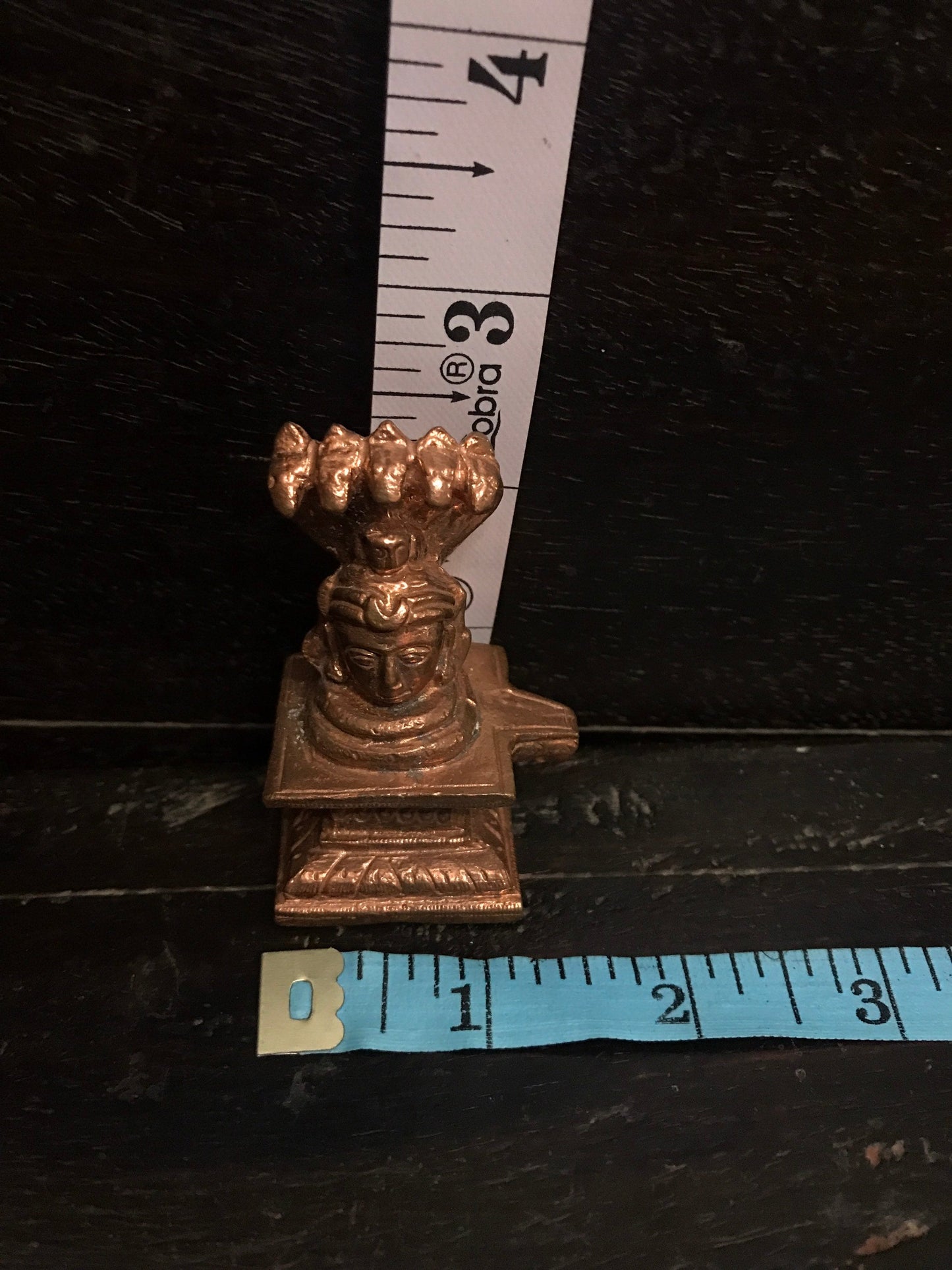 Copper idol of Shiva linga