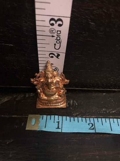 Prasiddh copper idols presents copper made miniature ganesha